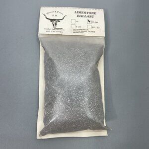 Brazos & Pecos Model Train Railway Limestone Ballast #20-#60 Size Loose 1 lb
